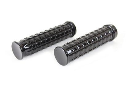 Black Grained Style Handlebar Grip Set