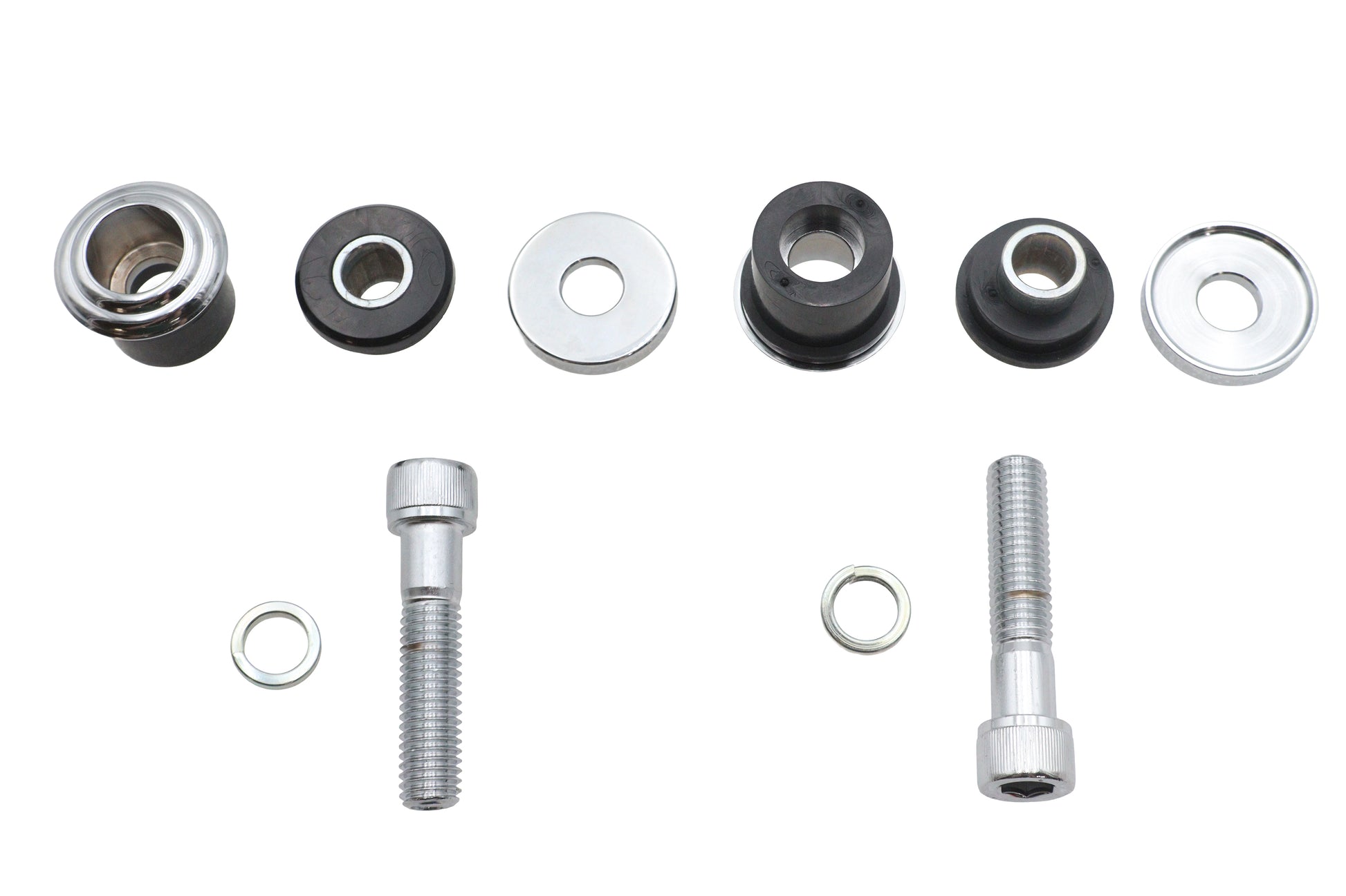 Flush Mount Handlebar Damper Kit Chrome