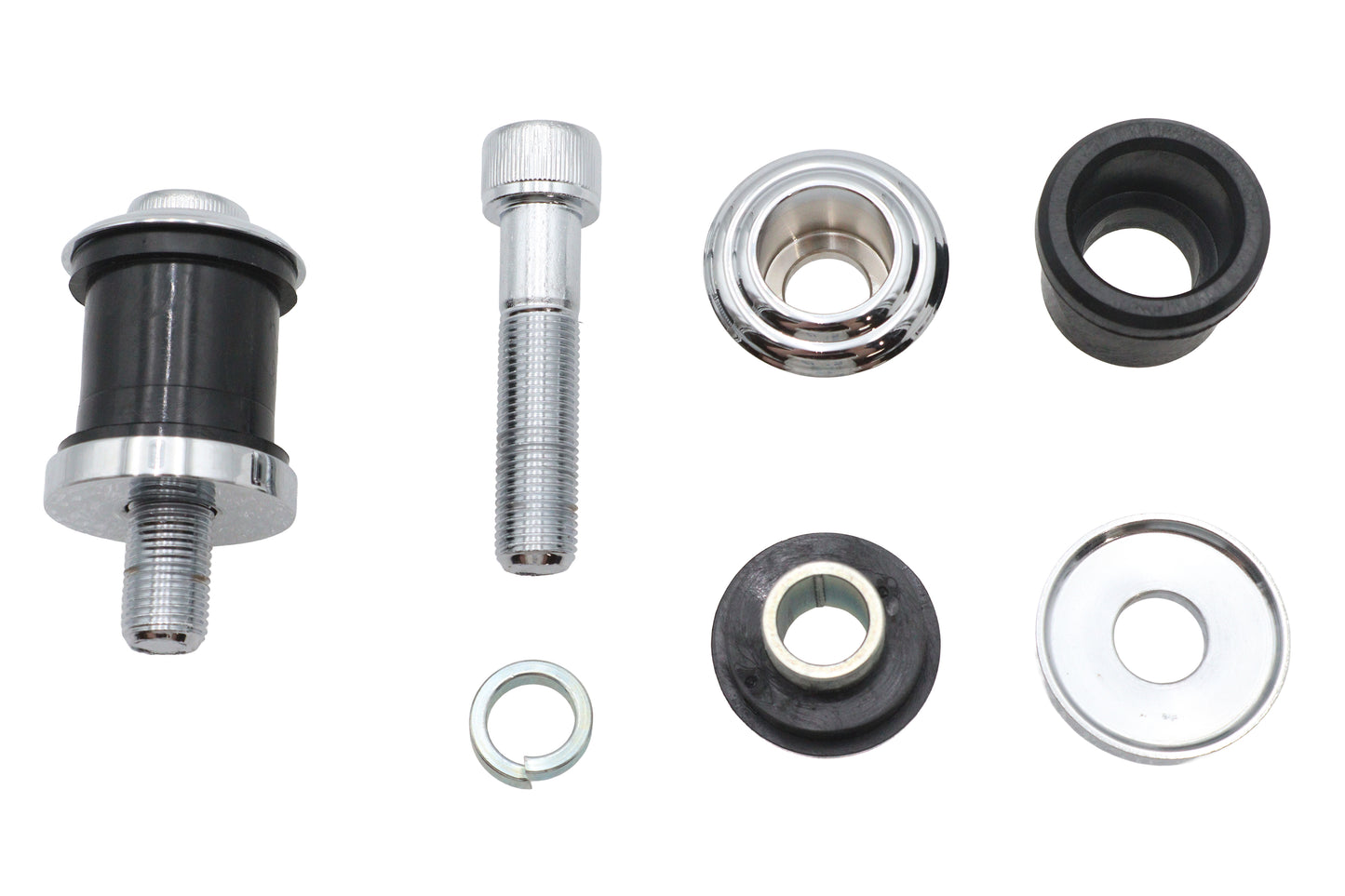 Flush Mount Handlebar Damper Kit Chrome