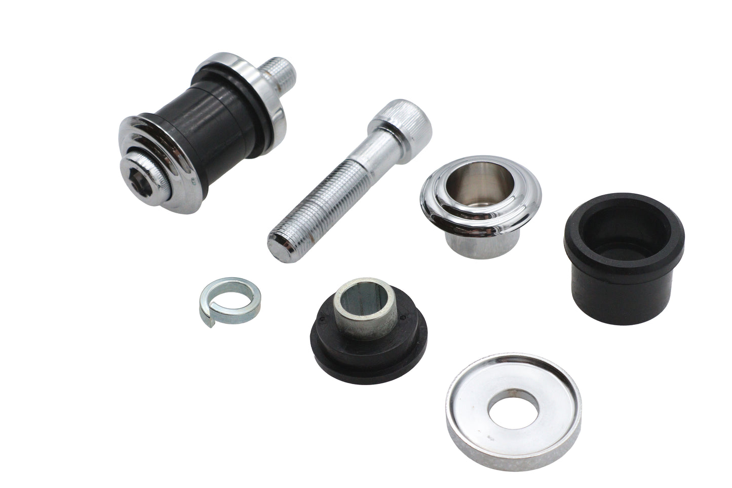 Flush Mount Handlebar Damper Kit Chrome