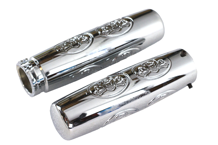 Billet Skull Style Grip Set