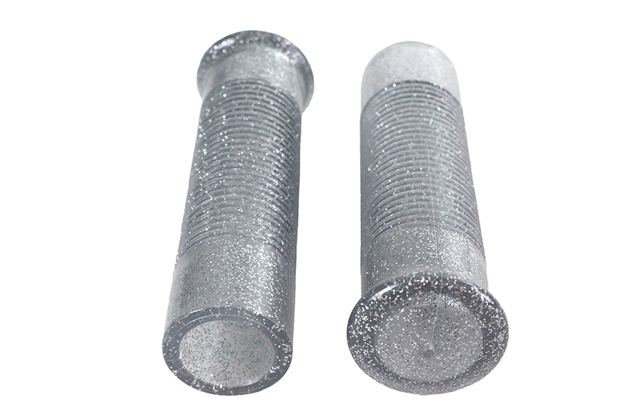 Silver Metal Flake Grip Set