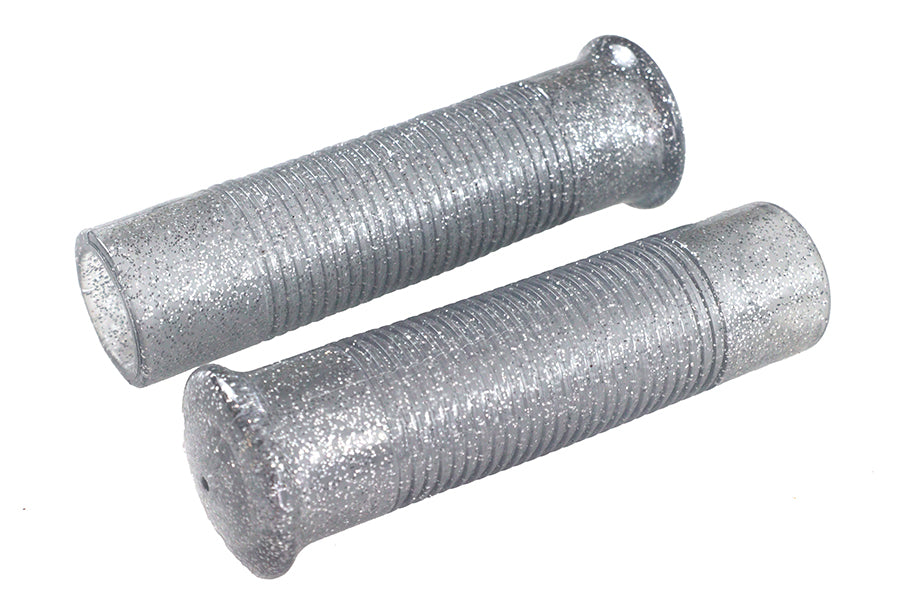 Silver Metal Flake Grip Set