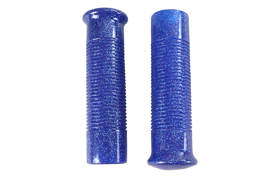 Blue Metal Flake Grip Set