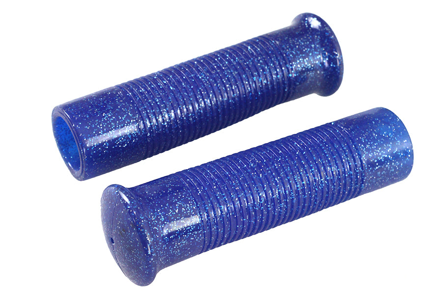 Blue Metal Flake Grip Set