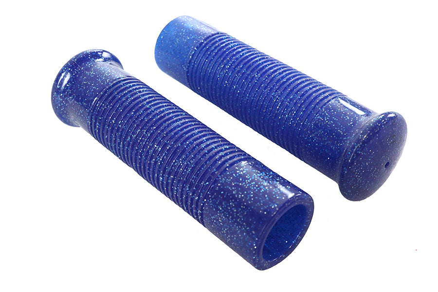 Blue Metal Flake Grip Set