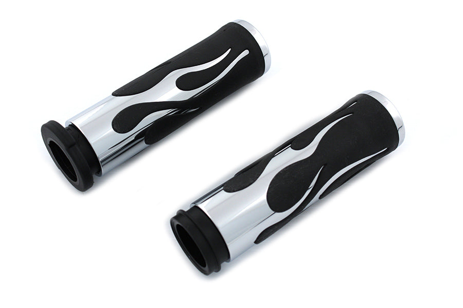 Throttle By Wire Flame Style Grip Set