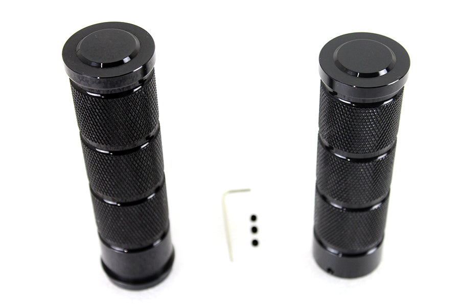Black Retro Throttle by Wire Grip Set