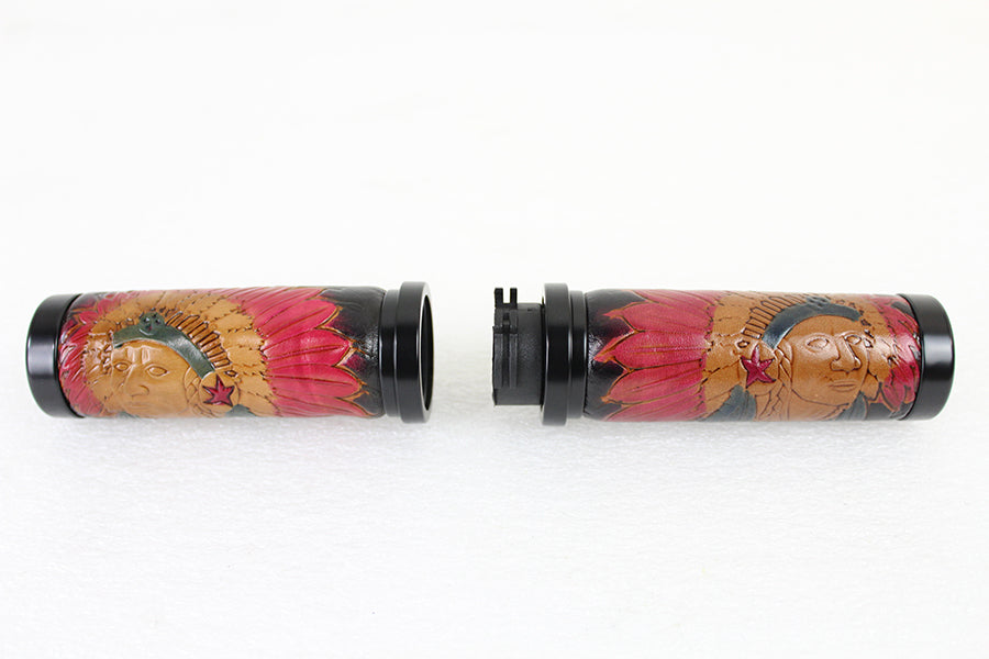 Indian Grip Set with Black Ends