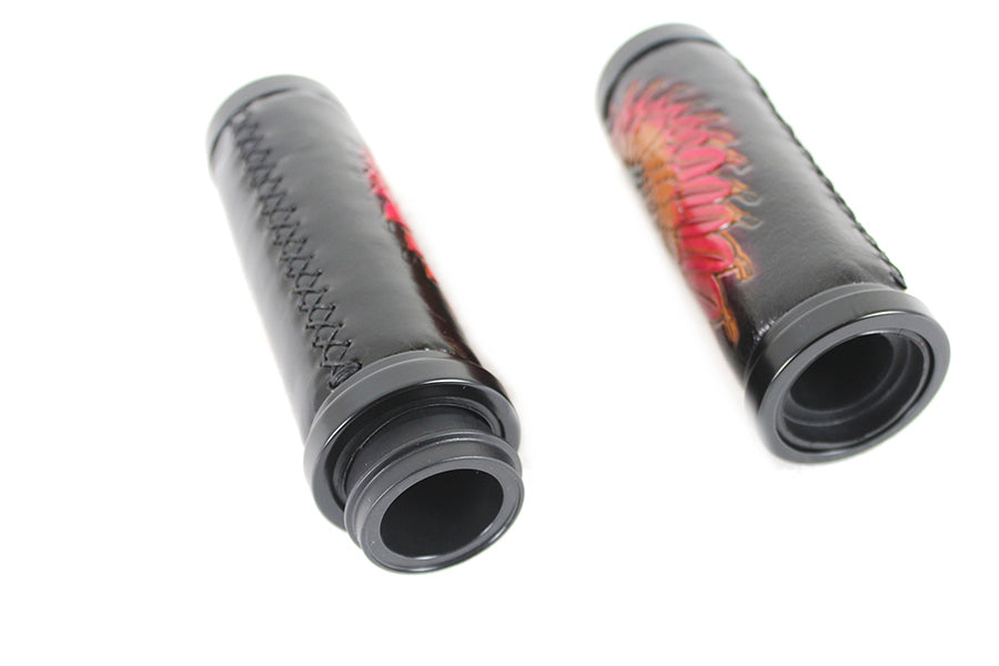 Indian Throttle By Wire Grip Set with Black Ends