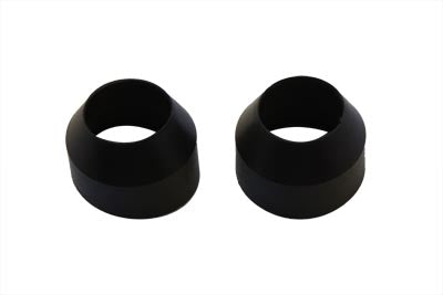 35mm Rubber Fork Boots Black