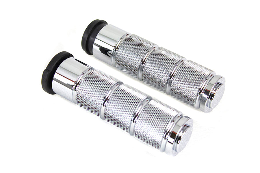 Chrome Retro Throttle by Wire Grip Set