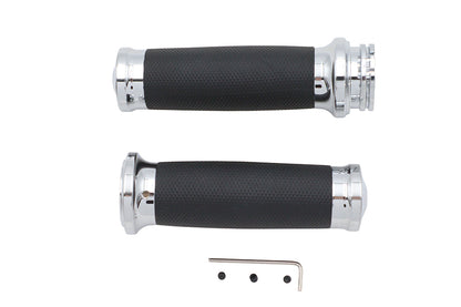 Caliber Handlebar Grip Set Chrome