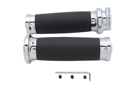 Caliber Handlebar Grip Set Chrome