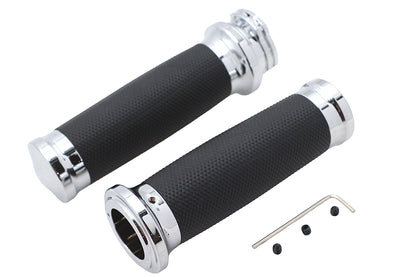 Caliber Handlebar Grip Set Chrome