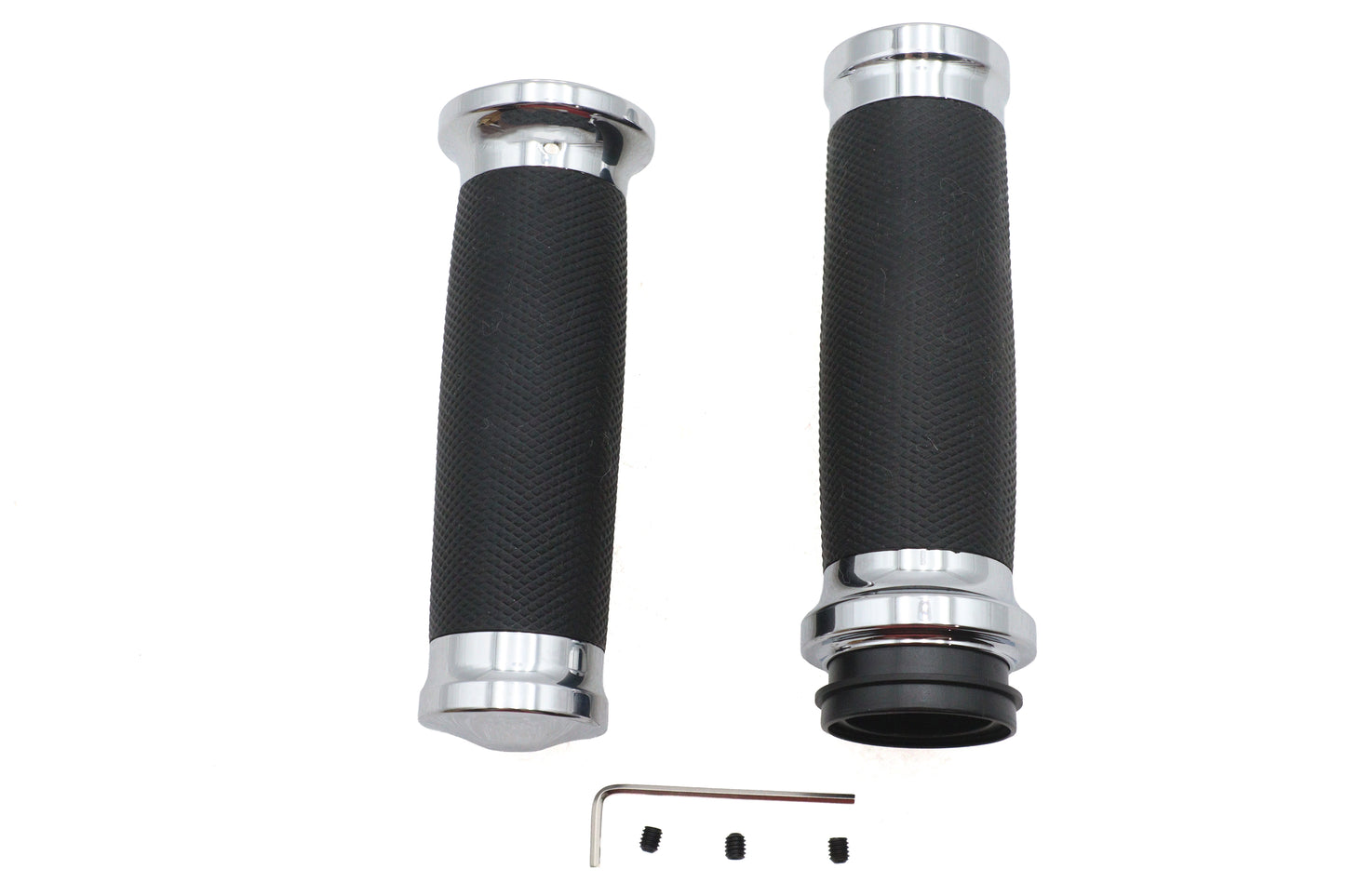 Caliber Handlebar Grip Set Chrome