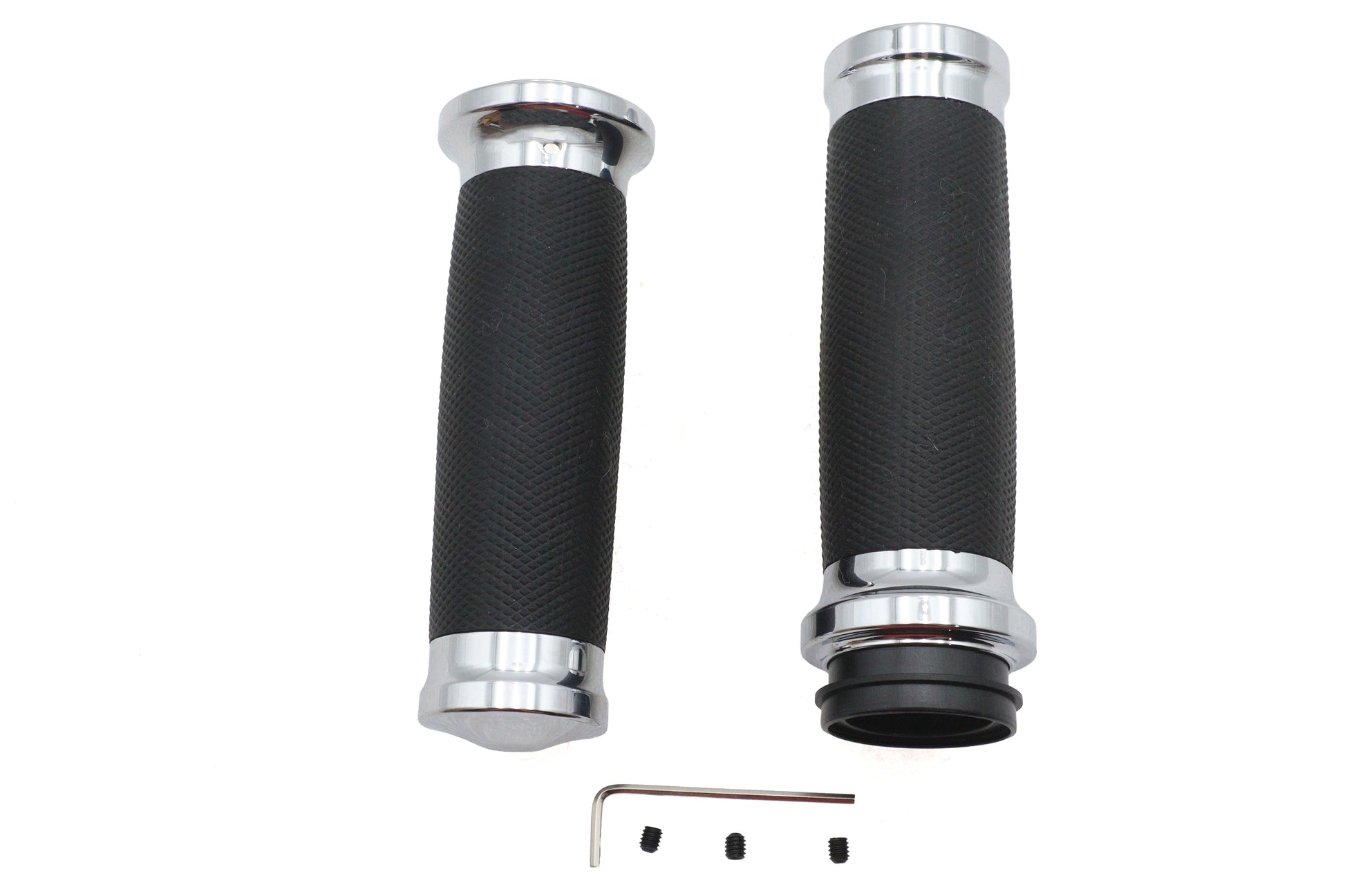 Caliber Handlebar Grip Set Chrome