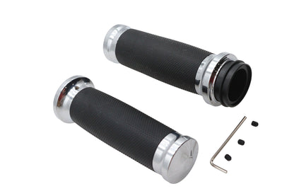 Caliber Handlebar Grip Set Chrome