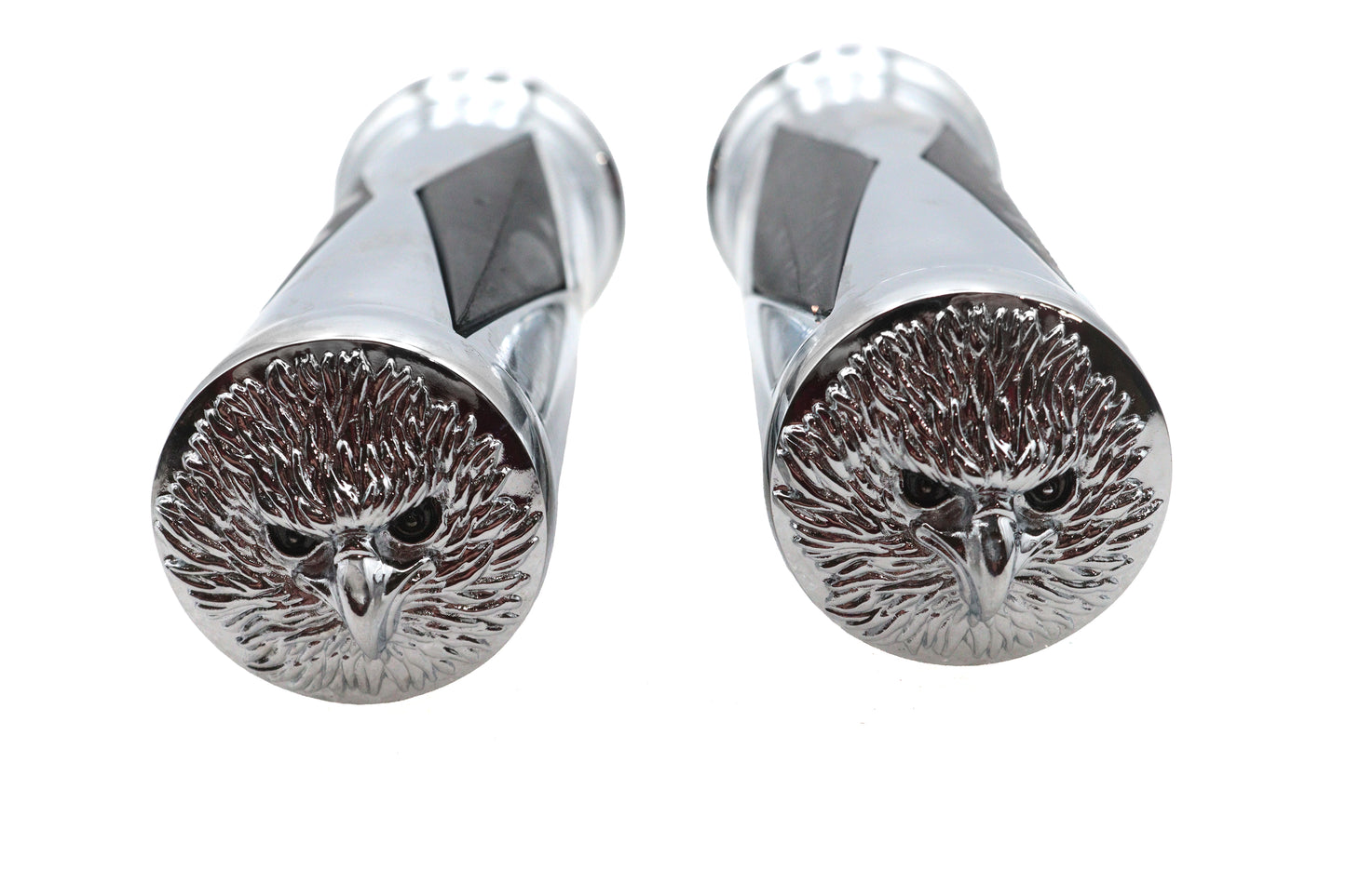 Ultima Diamond Style Grip Set with Chrome Eagle End Cap