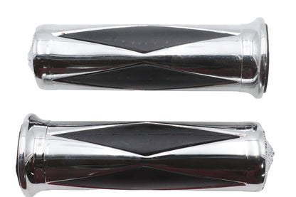 Ultima Diamond Style Grip Set with Chrome Eagle End Cap