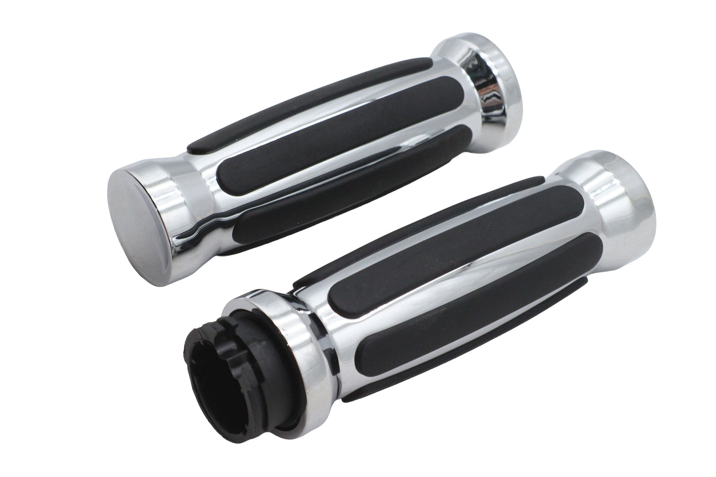 Rail Style Barrel Grip Set Chrome