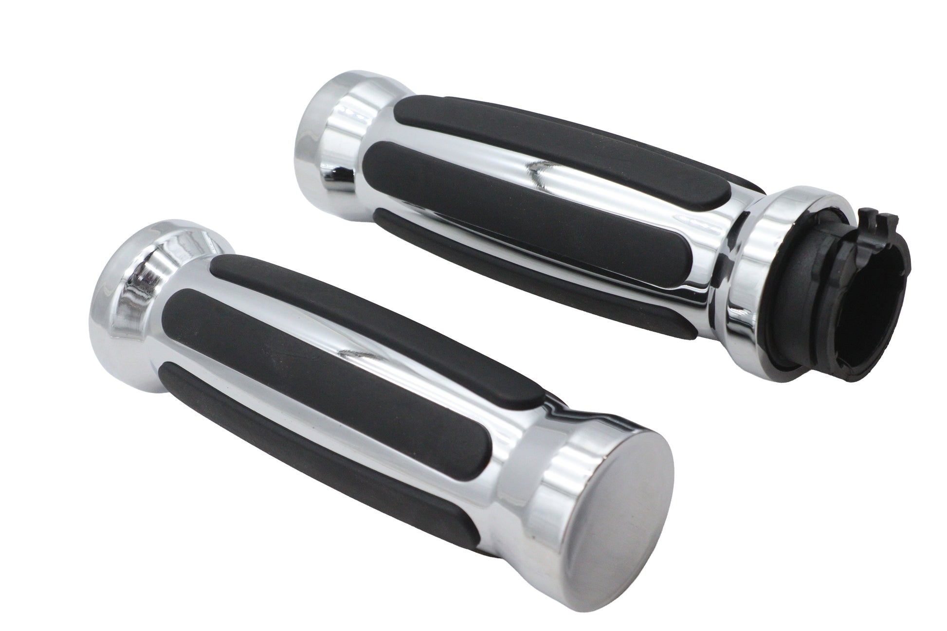 Rail Style Barrel Grip Set Chrome