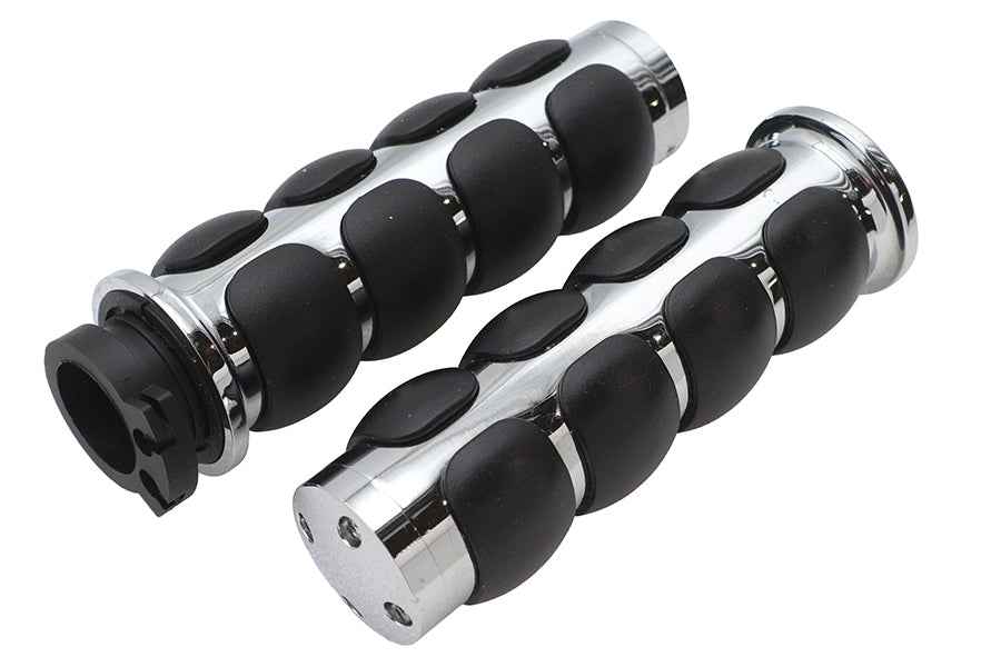 Ultima Cushioned Grip Set with Chrome Ends