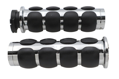 Ultima Cushioned Grip Set with Chrome Ends