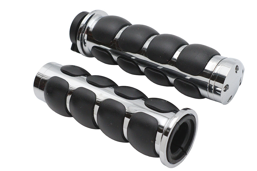 Ultima Cushioned TBW Grip Set with Chrome Ends