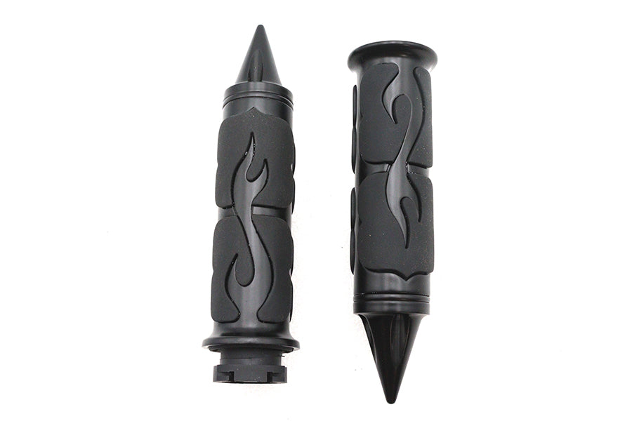 Ultima Spiked Flame Grip Set Black