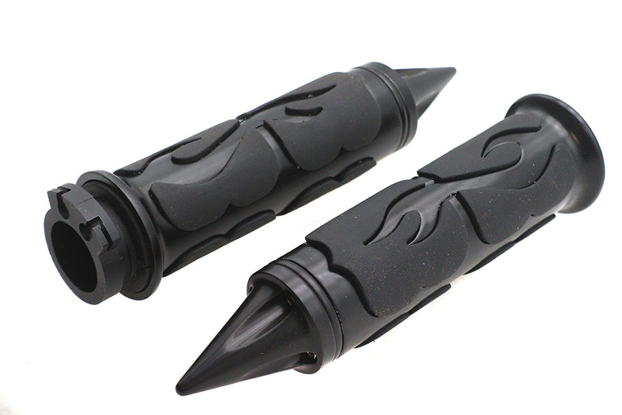 Ultima Spiked Flame Grip Set Black