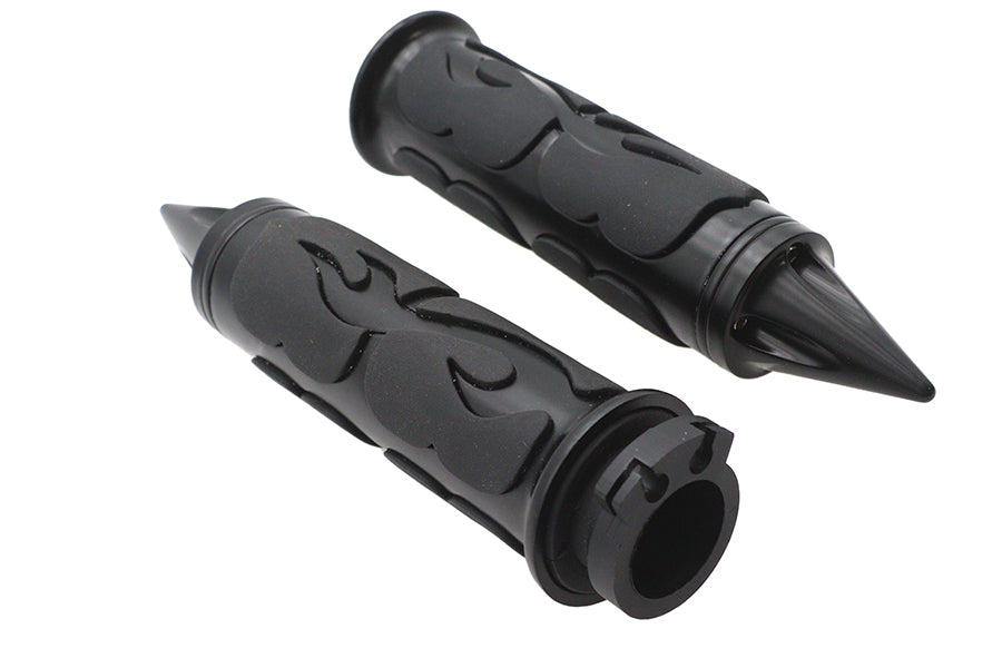 Ultima Spiked Flame Grip Set Black
