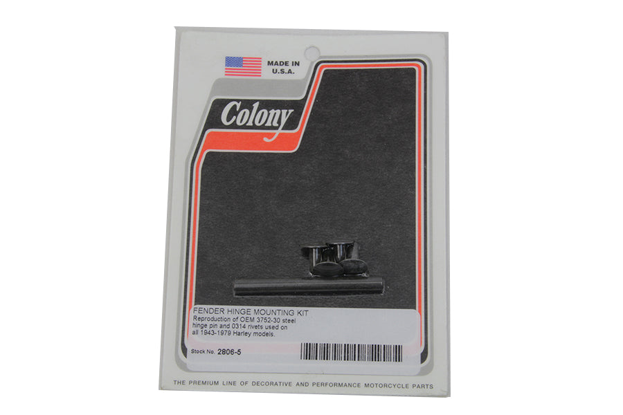 Rear Fender Hinge Pin and Rivet Kit