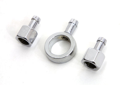 Chrome Gas Tank Fitting Kit