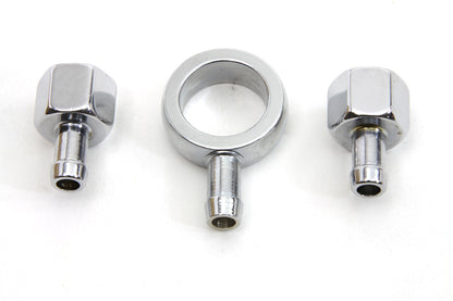 Chrome Gas Tank Fitting Kit