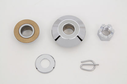 Front Axle Spacer Kit Smooth Style Chrome