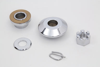 Front Axle Spacer Kit Smooth Style Chrome