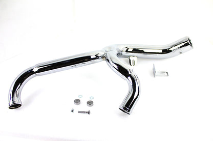 FLT 2:1 Lake Style Exhaust System Chrome