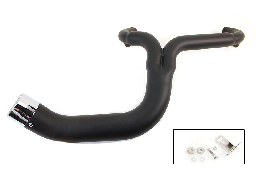 FLT 2:1 Lake Style Exhaust System Black