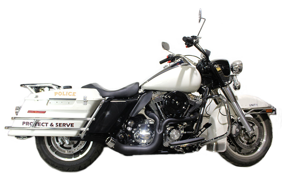 FLT 2:1 Lake Style Exhaust System Black