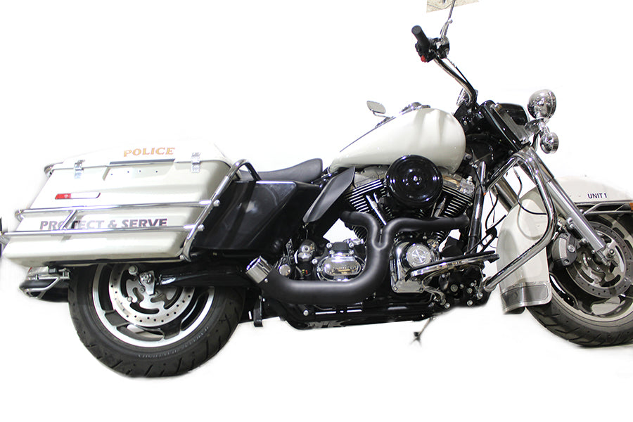 FLT 2:1 Lake Style Exhaust System Black