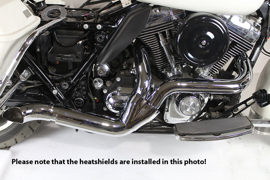 2 into 1 Exhaust Header Set Black