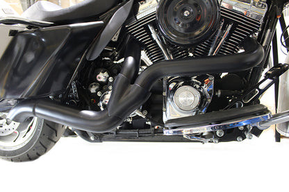 2 into 1 Exhaust Header Set Black