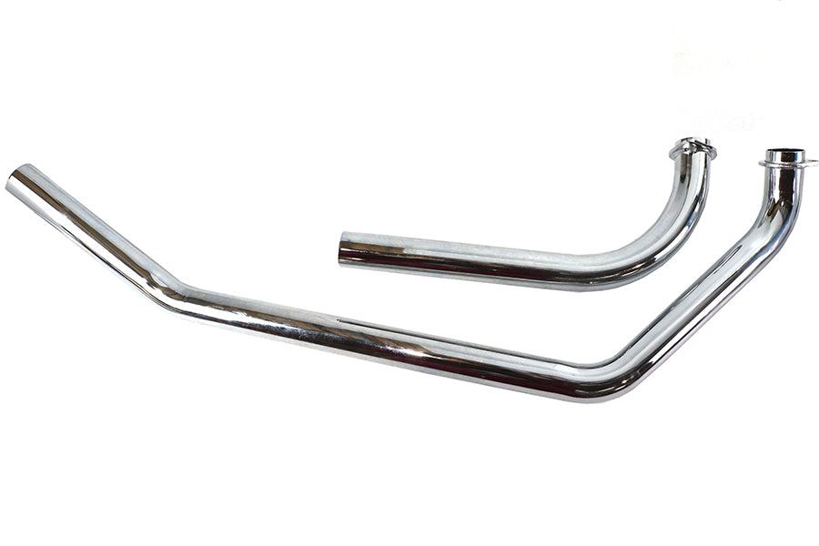 Shovelhead Upsweep Header Pipe Set Chrome