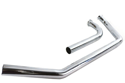 Shovelhead Upsweep Header Pipe Set Chrome
