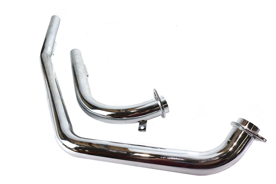 Shovelhead Upsweep Header Pipe Set Chrome
