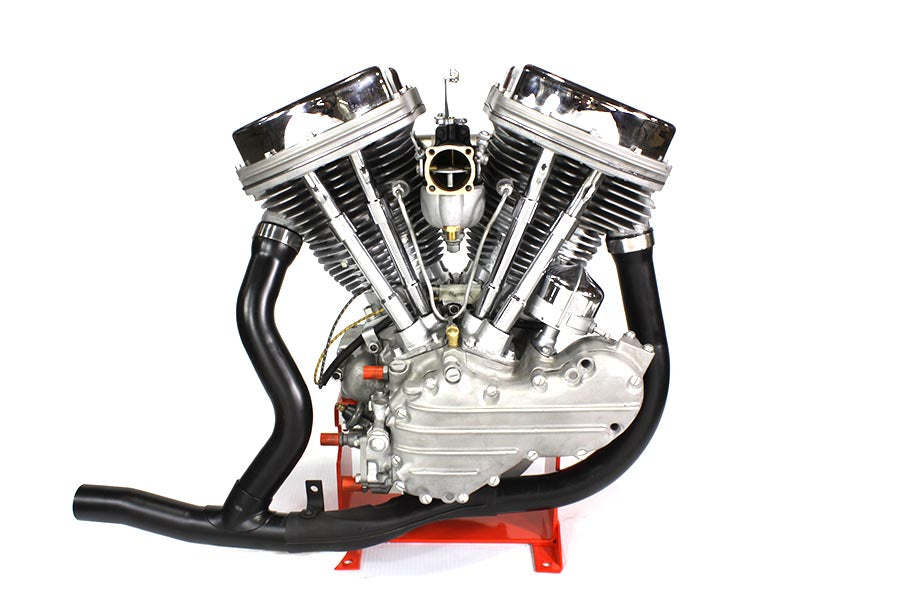 2 into 1 Black Exhaust Pipe Header Set
