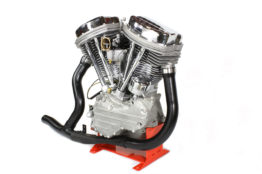 2 into 1 Black Exhaust Pipe Header Set