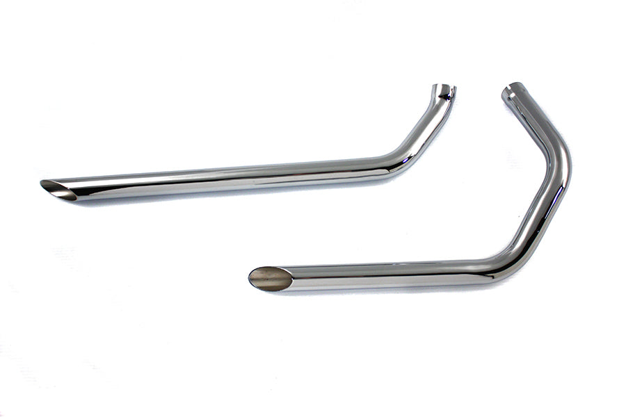 Exhaust Drag Pipe Set Slash Cut