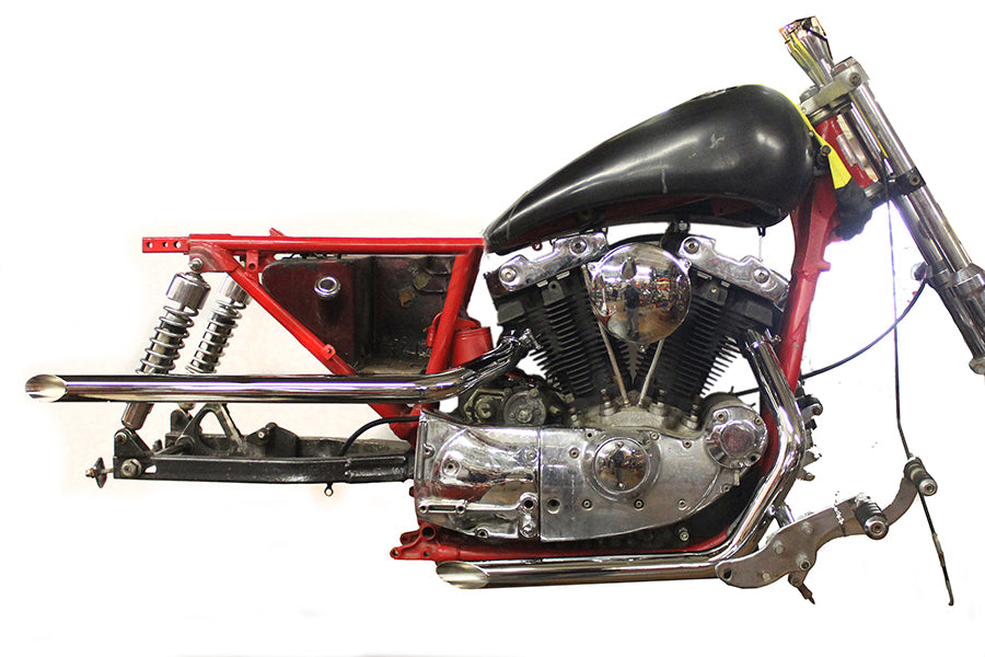 Exhaust Drag Pipe Set Slash Cut